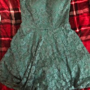 Strapless semi-formal dress